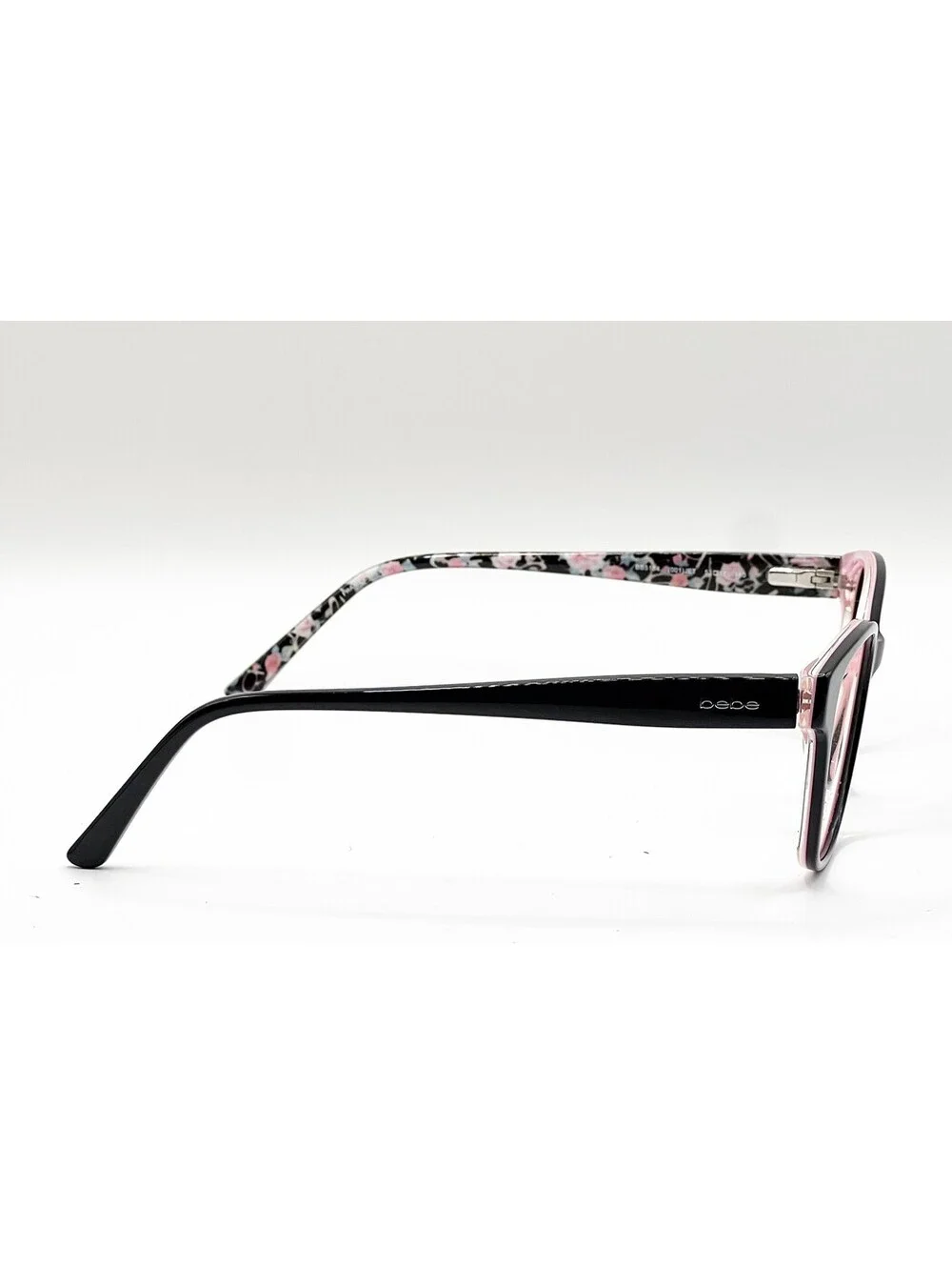 Bebe BB5184 001 Jet Black Rectangle Authentic Eyeglass Frames 53-17-140